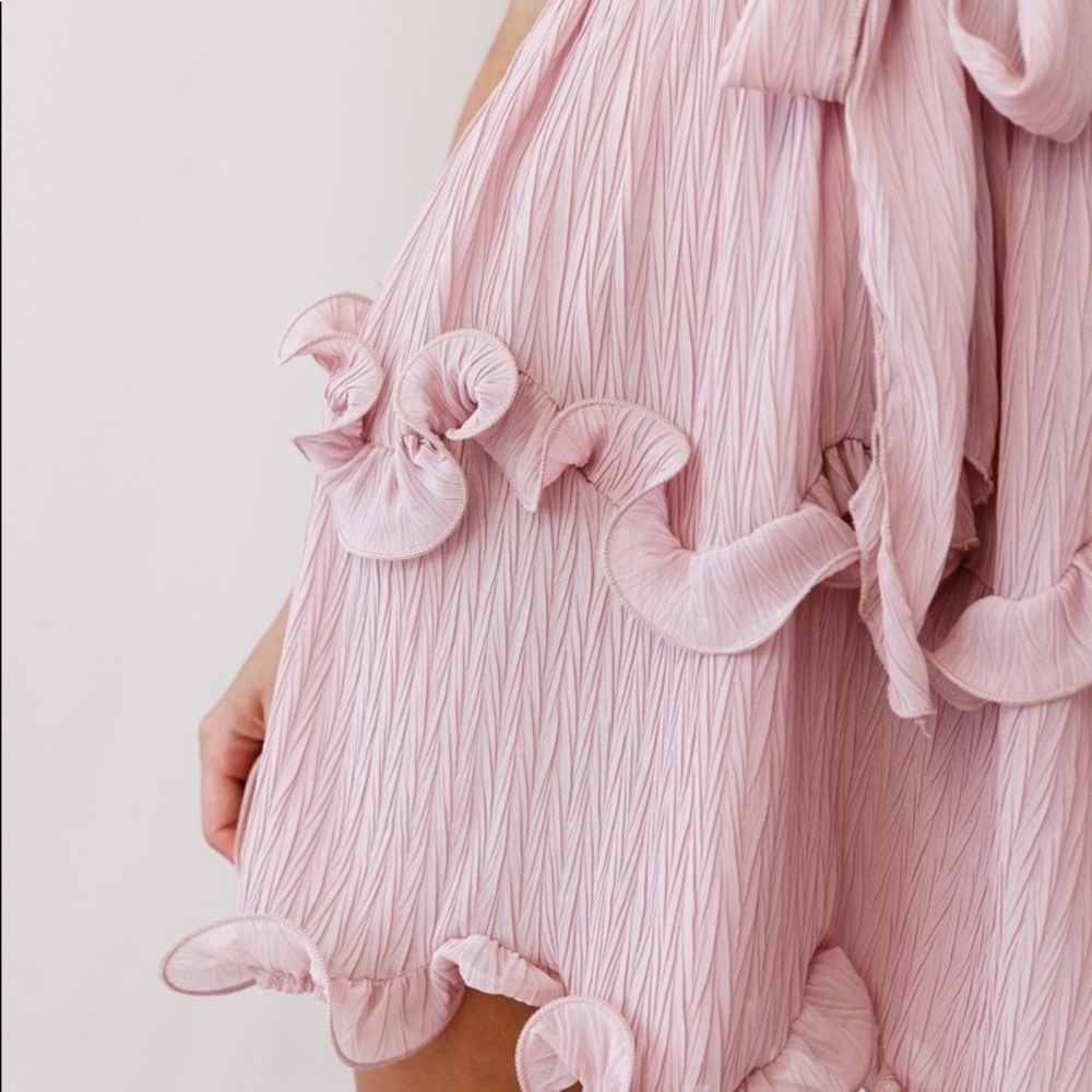 Ruffle Frill Chiffon Dress - Picture 6 of 9